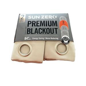 PRESTON  two Grommet blackout Panels curtains 40”x84”